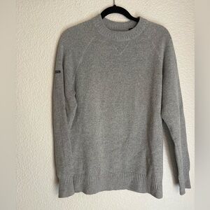 The Superdry Premium Knitwear Gray Sweater Wool Blend Large